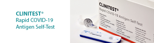 CLINITEST® Rapid COVID-19 Antigen Self-Test otthoni gyorsteszt